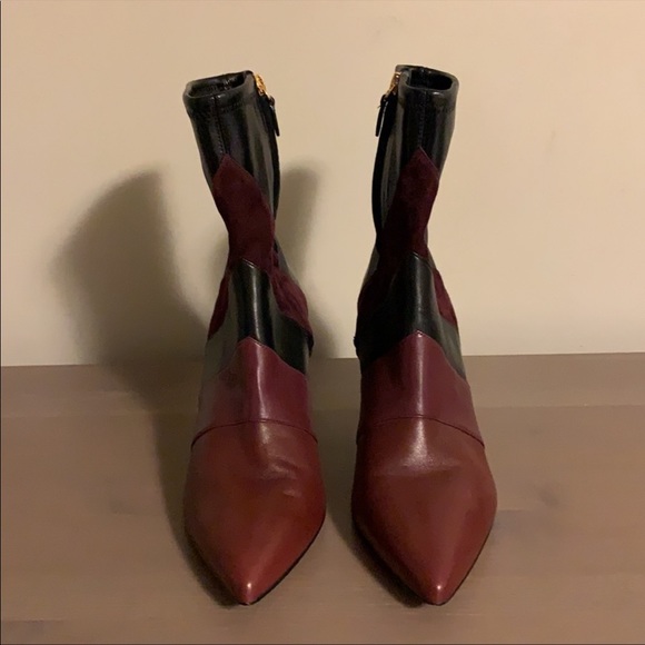 Diane Von Furstenberg Suede and Leather Booties - Women’s Size 7.5 - Picture 2 of 4